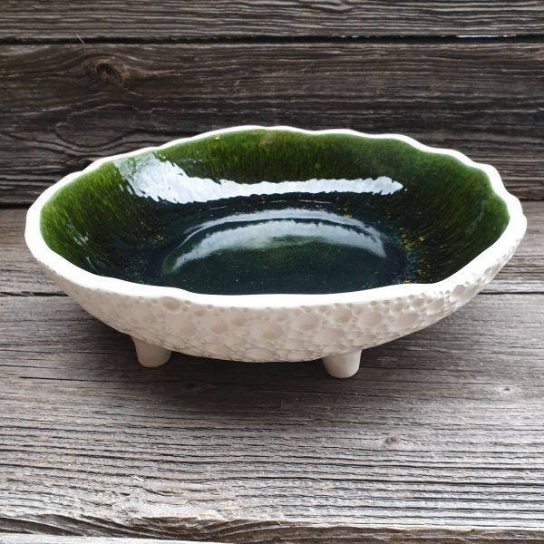 Vaisinė „Taškuota Žaliu Vidumi”, Ø31 cm Keramikiniai indai