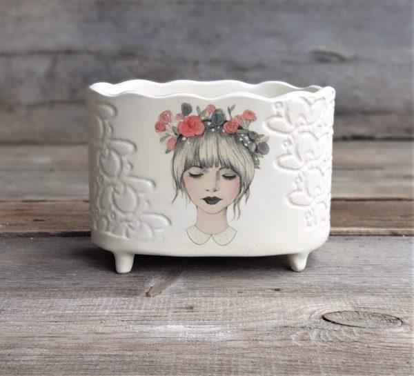 Pailga Saldaininė „Romantiška“ Keramikiniai indai