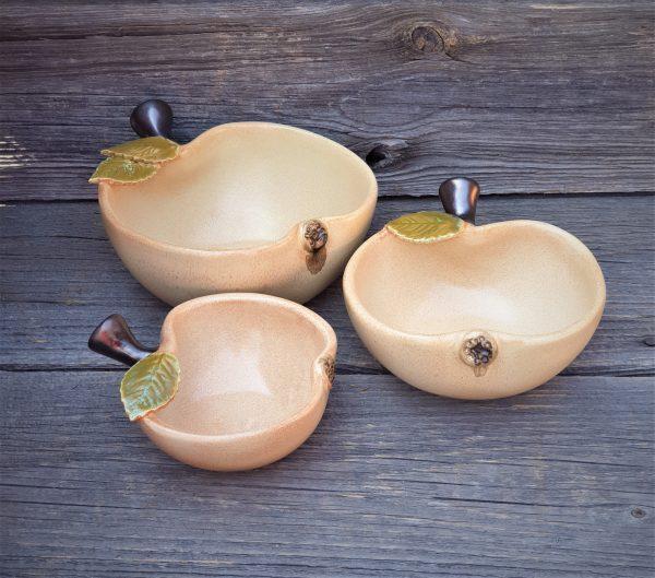 Dubenėlis Saldaininė „Smėlinis Obuoliukas“ Keramikiniai indai