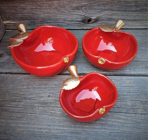 Dubenėlis Saldaininė „Raudonas Obuoliukas“ Keramikiniai indai