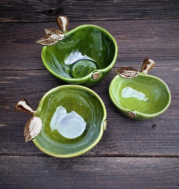 Dubenėlis Saldaininė „Žalias Obuoliukas“ Keramikiniai indai